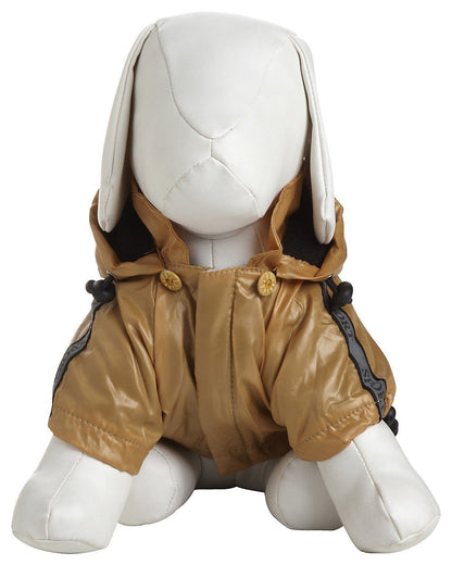 Pet Life ® 'Reflecta-Sport' Multi-Adjustable Reflective Weather-Proof Dog Raincoat w/ Removable Hood