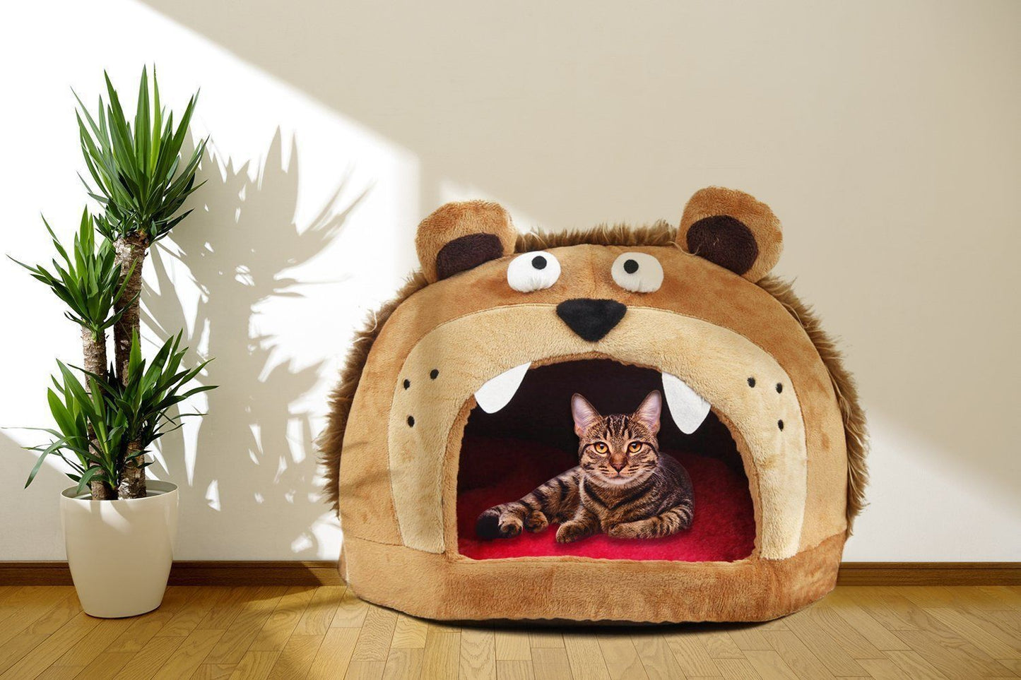 Pet Life ® 'Roar Bear' Snuggle Plush Polar Fleece Fashion Designer Pet Dog Bed House Lounge