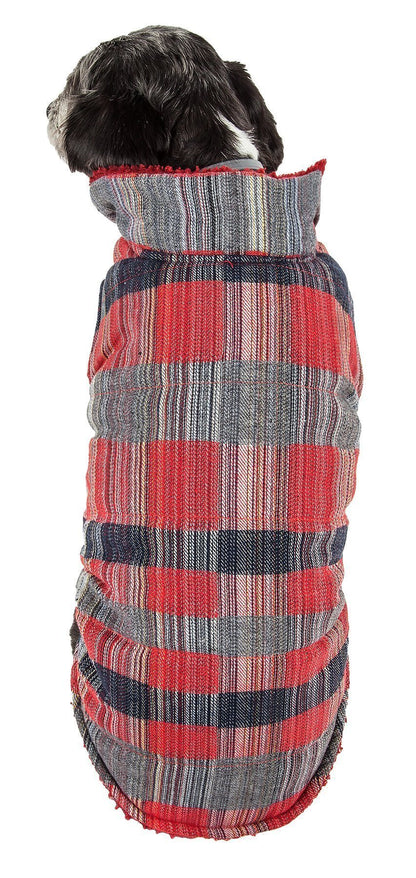 Pet Life ® 'Scotty' Tartan Classical Insulated Fashion Plaid Dog Coat