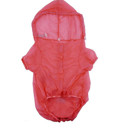 Pet Life ® 'Thunder Paw' Ultimate Waterproof Collapsible Multi-Adjustable Travel Dog Raincoat