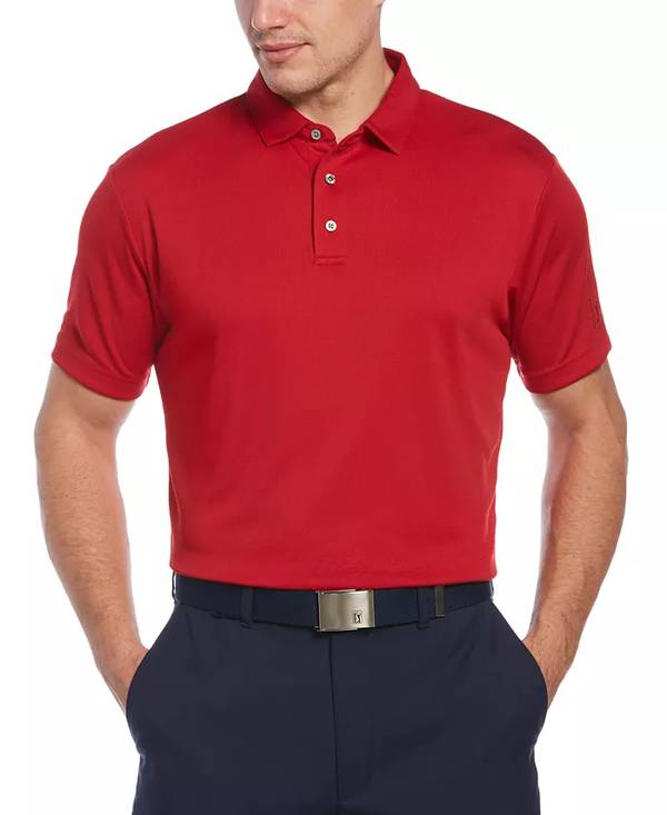 PGA TOUR Men's AirFlux Mesh Golf Polo