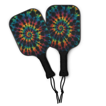 Black Tie-dye Pickleball paddle set