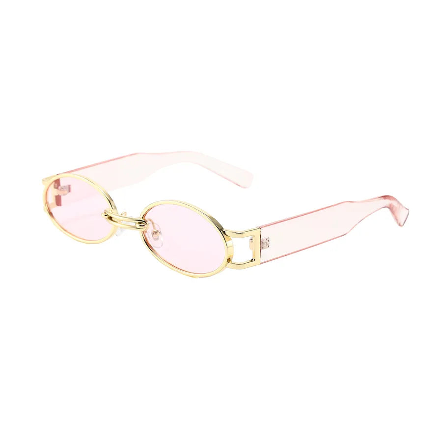 Retro Oval Frame Sunglasses