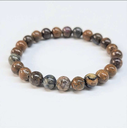 Pietersite Round Bead Bracelet - The Tempest Stone