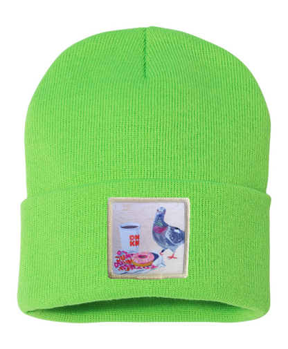 Pigeons Run on Donuts Beanie
