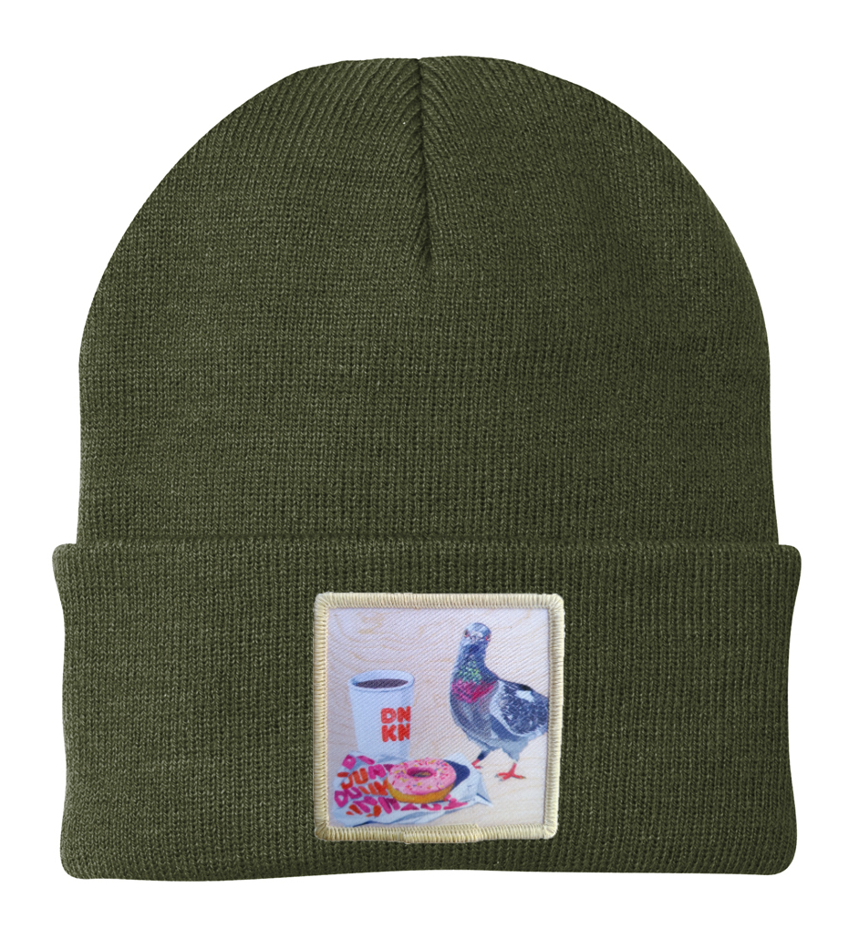 Pigeons Run On Donuts Beanie
