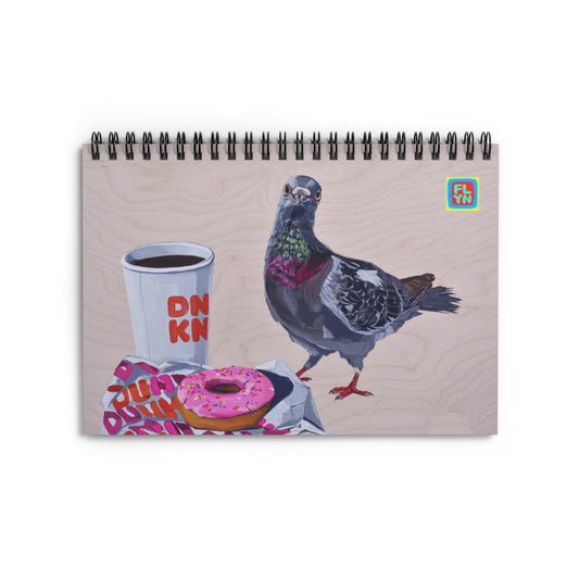 Pigeons Run on Donuts Notebook