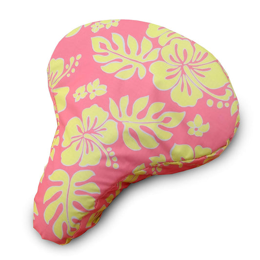 Cruiser Candy Padded Seat Cover (Pink Lemonade Hibiscus)