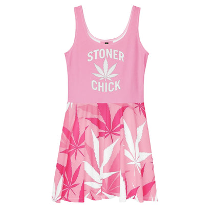 Pink Stoner Girl Skater Dress