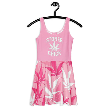 Pink Stoner Girl Skater Dress