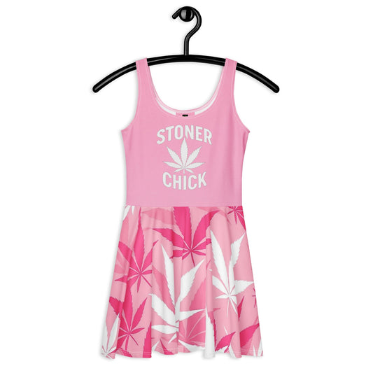 Pink Stoner Girl Skater Dress
