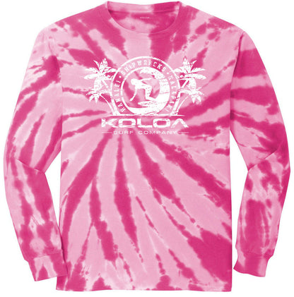 Surfer Girl Long Sleeve Tie-Dye Tee