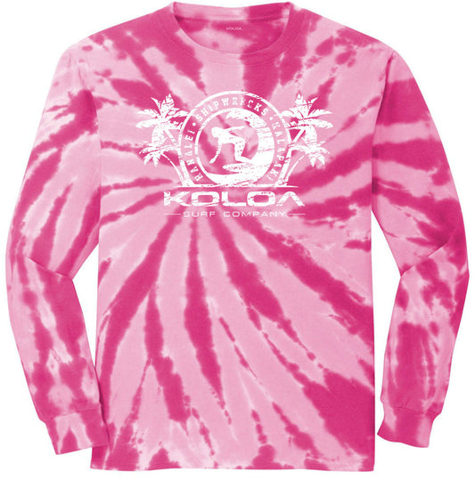 Surfer Girl Long Sleeve Tie-Dye Tee