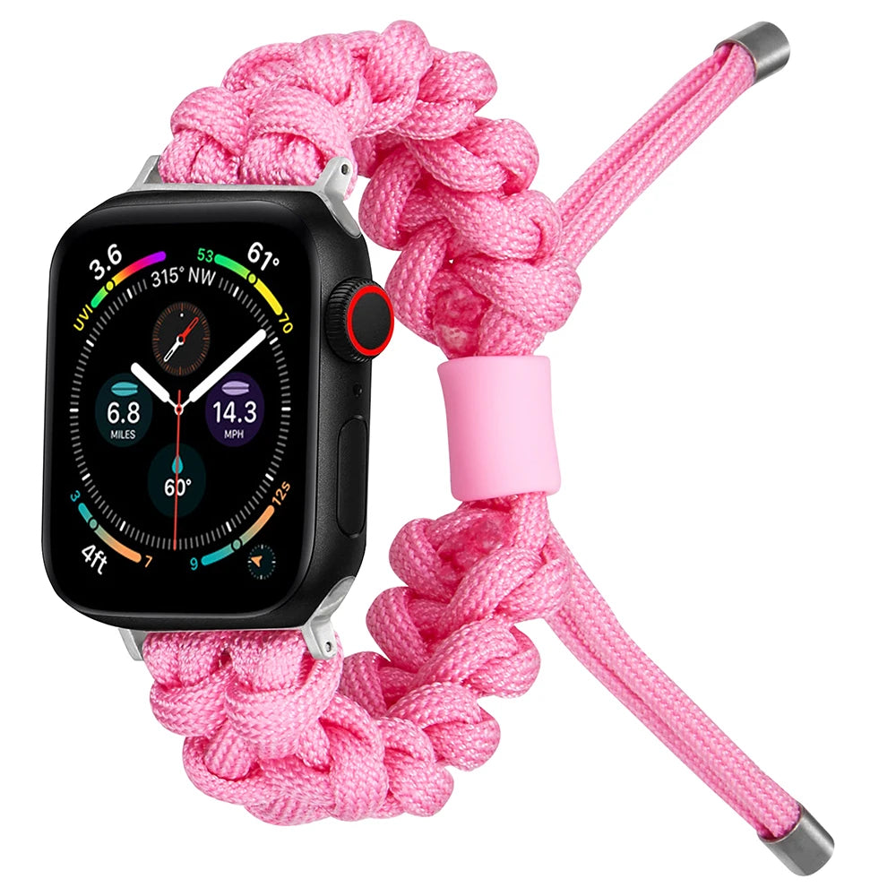Outdoors Survival Rope Apple Watch Armband Series 11/10/9/8/7/6/5/4/ SE / Ultra 1/2/3