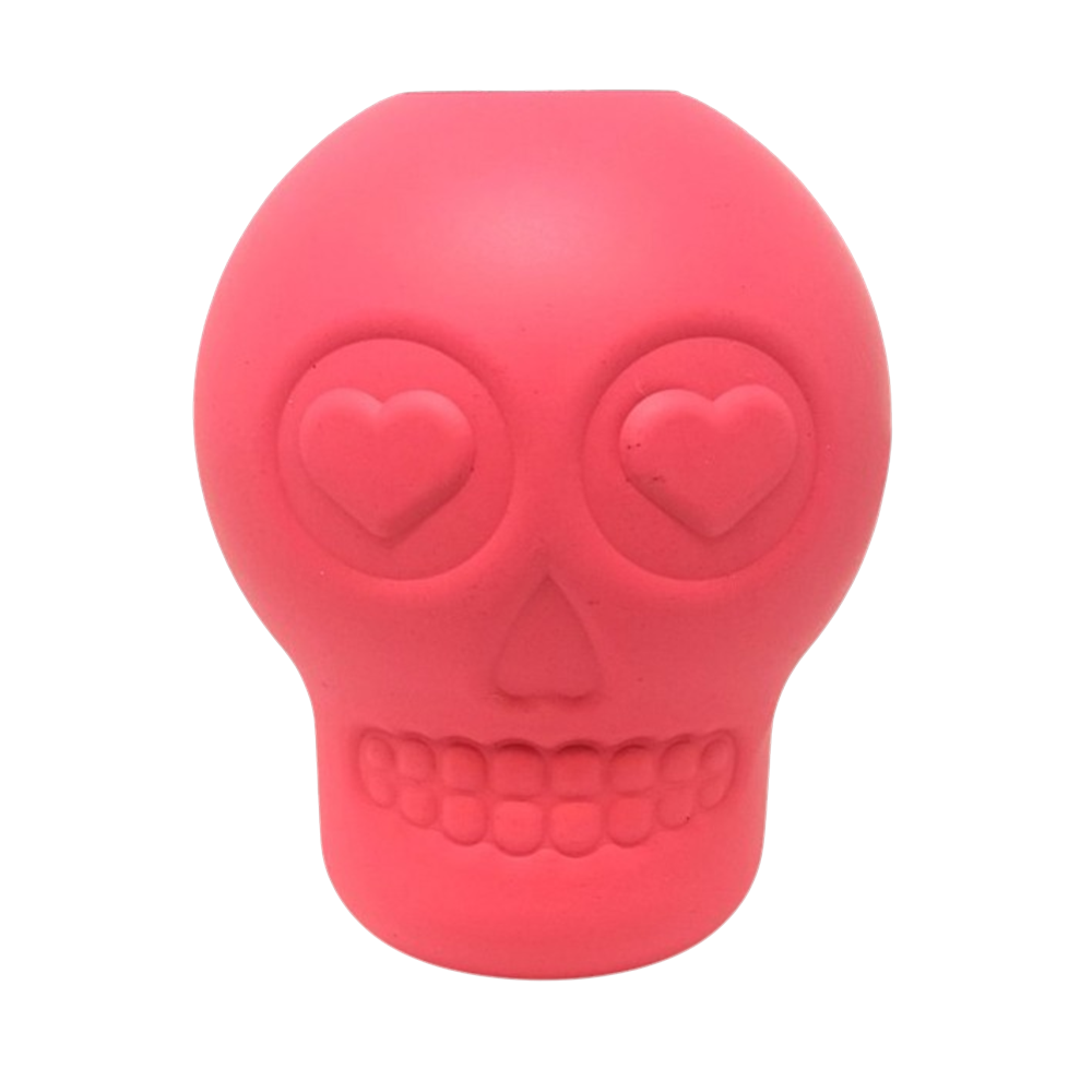 Sugar Skull eDispenser Durable Rubber Chew Toy & Treat Dispenser