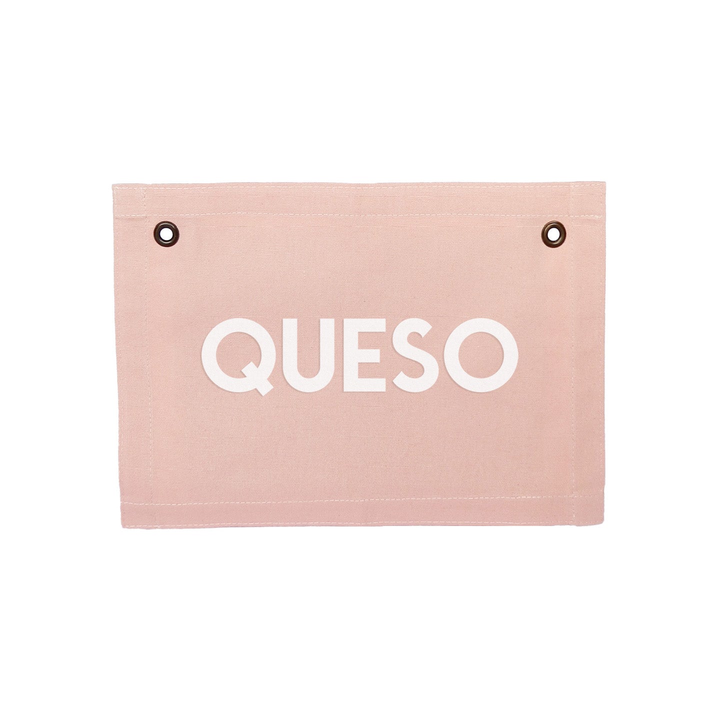Queso Small Canvas Flag