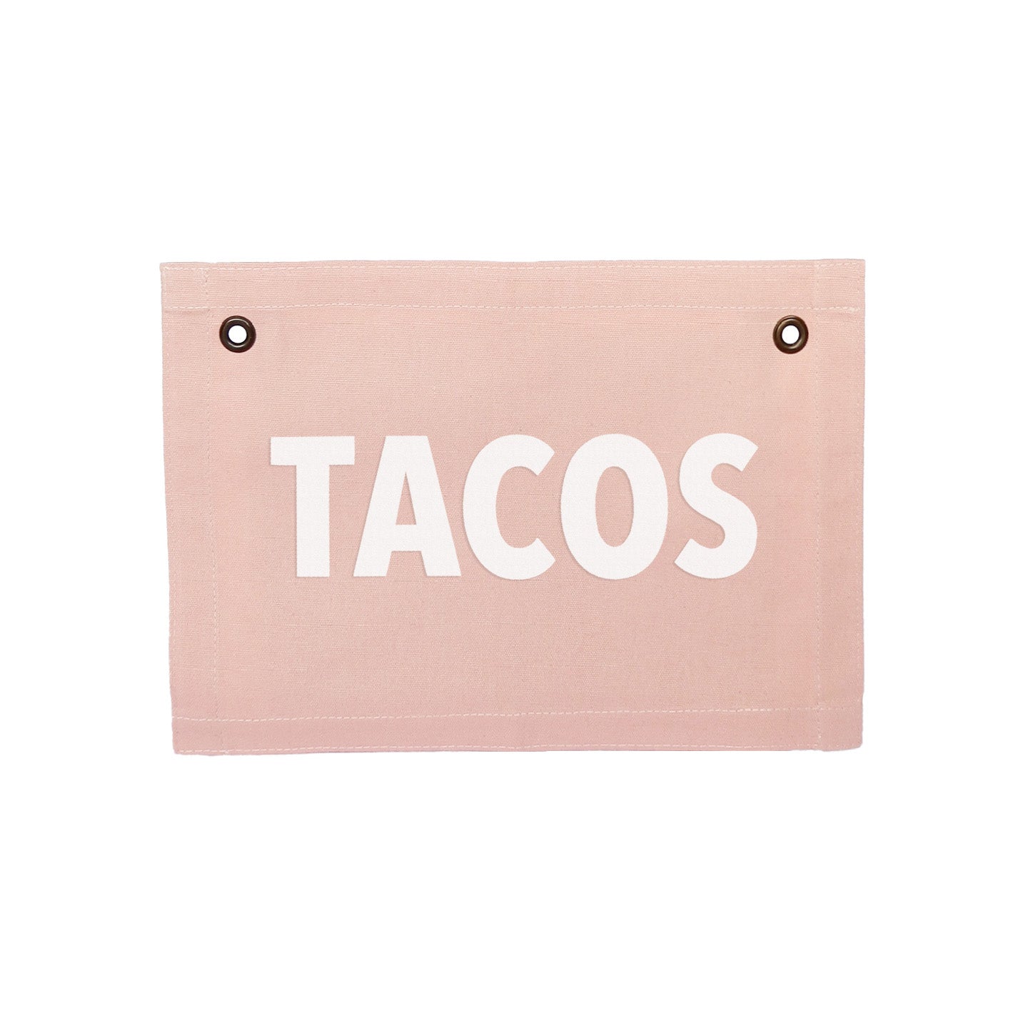 Tacos Small Canvas Flag