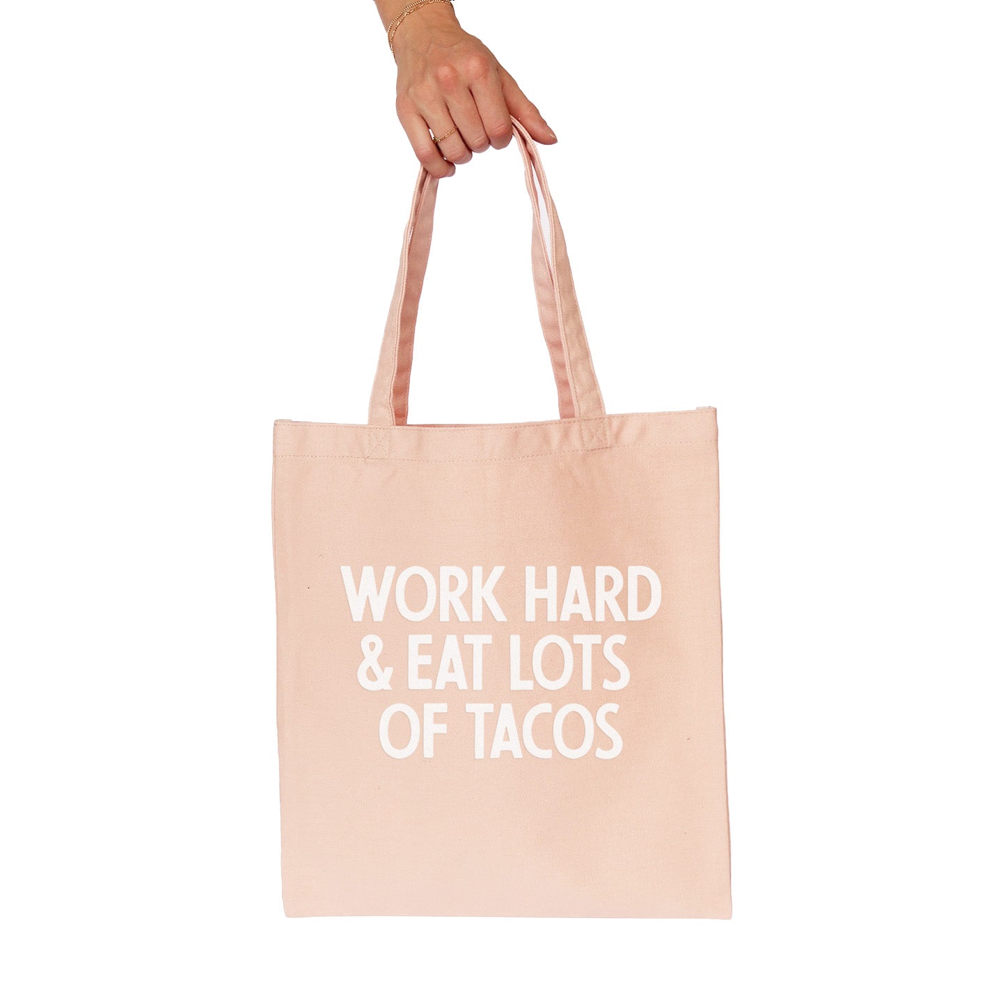 Work Hard & Eat Tacos Tote Bag