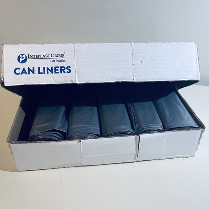 Pitt Plastics 50ct Titanium 55-60 Gallon Garbage Bags, 1.7 mil, Silver