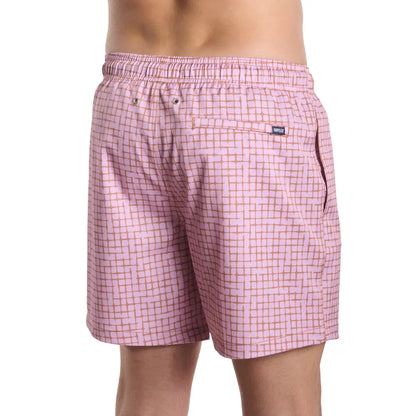 Pixel Break, Rosetide Hybrid Short, Compression Lined Swim and Resort Trunk