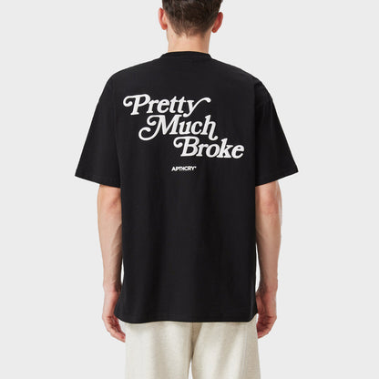 Pretty Much Broke® Puff Print Tee - Black