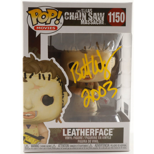 Funko Pop Leatherface (Brett Wagner Signed) 4-Inch Vinyl Figure #1150