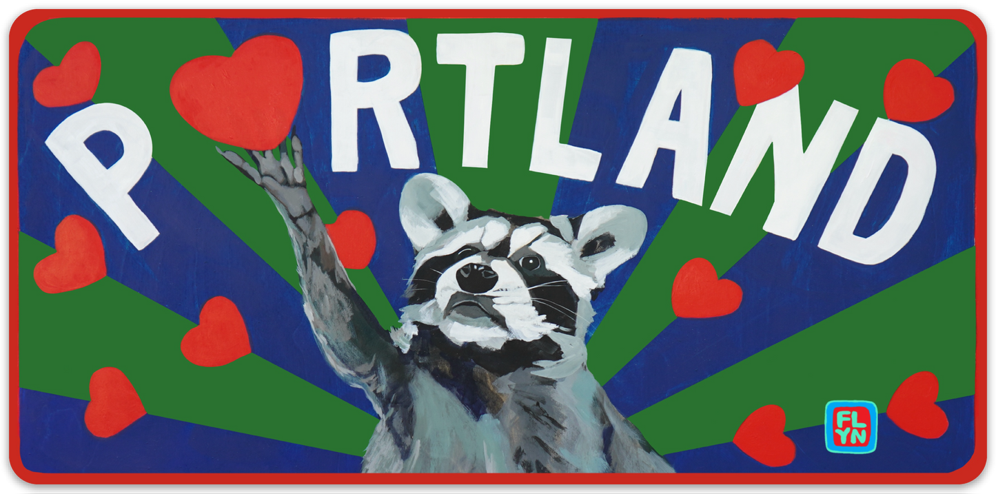 Portland Raccoon sticker