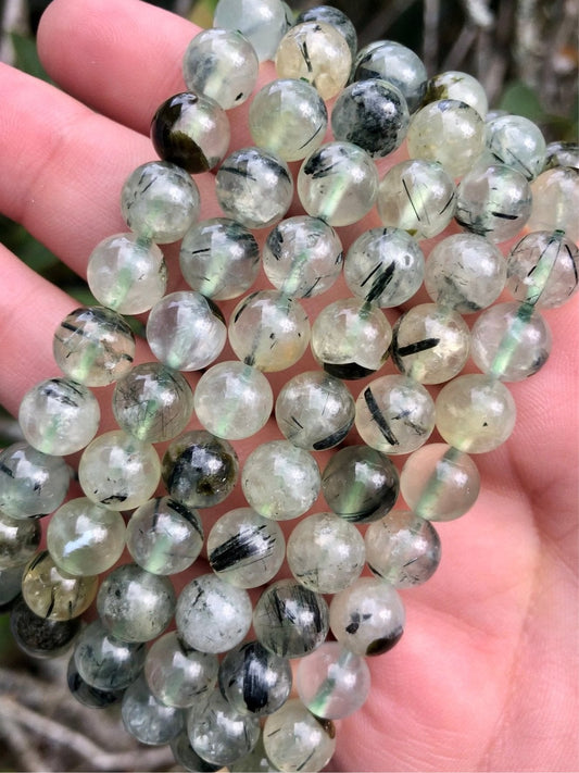 Prehnite 8mm Bead Bracelet – Intuition & Emotional Healing