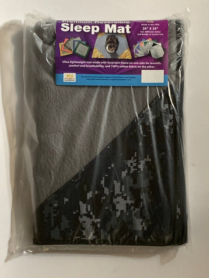 Premium Reversible Pet Sleep Mat 24" X 24" (Made in USA)