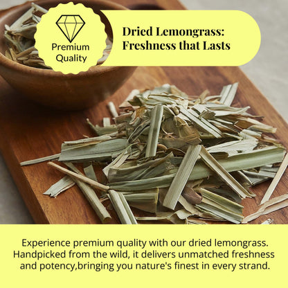 Akshit Dried Lemongrass Leaves | Dried  Lemongrass Tea | Loose Leaf Tea | Te De Limon | Lemon Grass Leaves| 2.6 oz I limón  césped I Citronnelle Bio Akshit