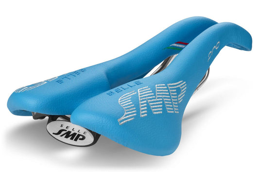 Selle SMP Pro Saddle with Steel Rails (Light Blue)