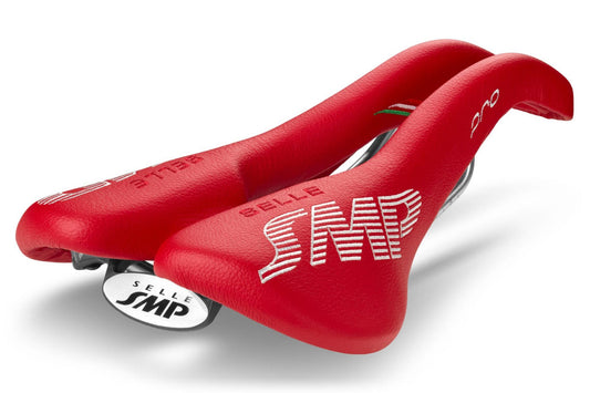 Selle SMP Pro Saddle with Steel Rails (Red)