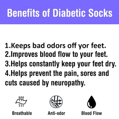 3-12 Pairs Health Circulatory Crew Cotton Diabetic Socks White 9-11 10-13 13-15