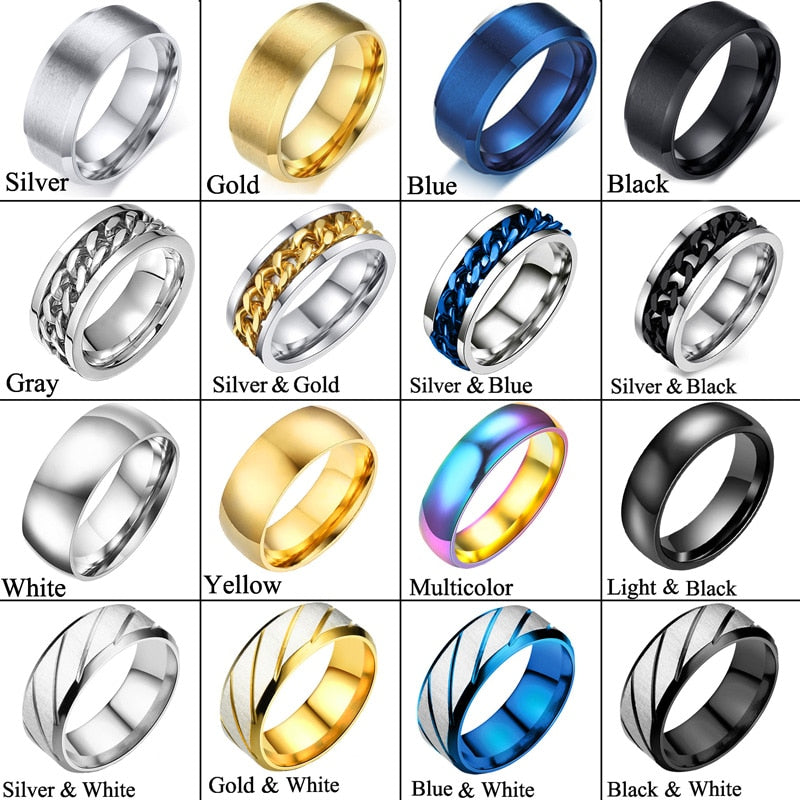 Ring for Men Women Titanium Rings