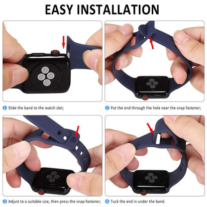 Silicone Apple Watch Band Series 11/10/9/8/7/6/5/4/ SE / Ultra 1/2/3