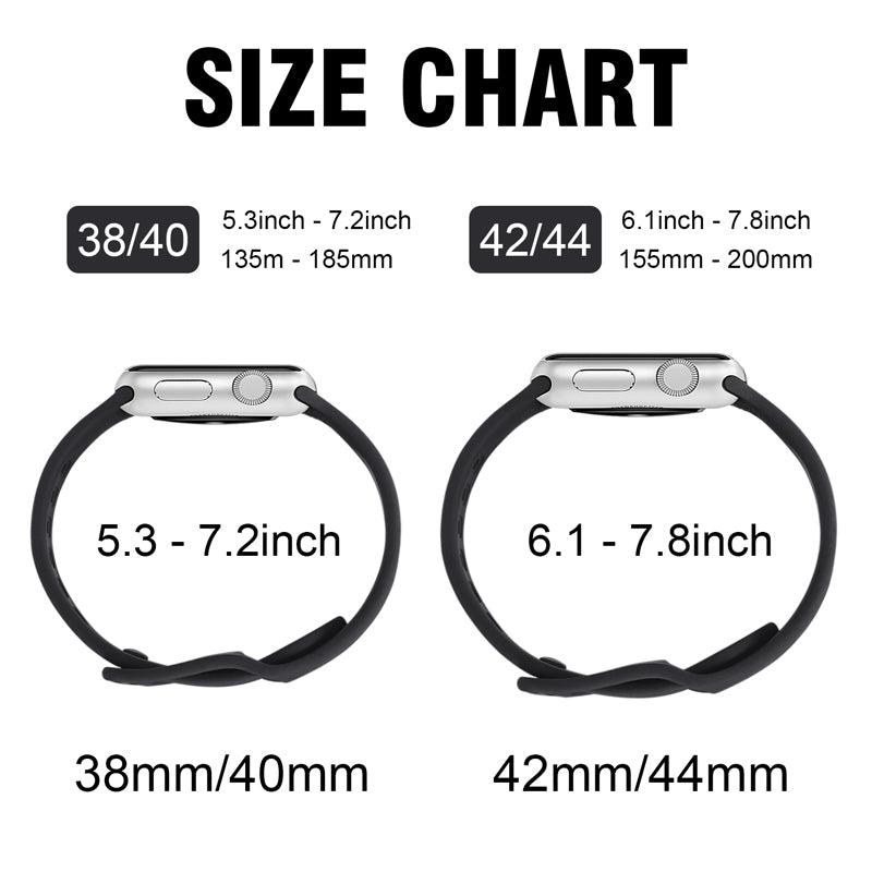 Silicone Apple Watch Band Series 11/10/9/8/7/6/5/4/ SE / Ultra 1/2/3