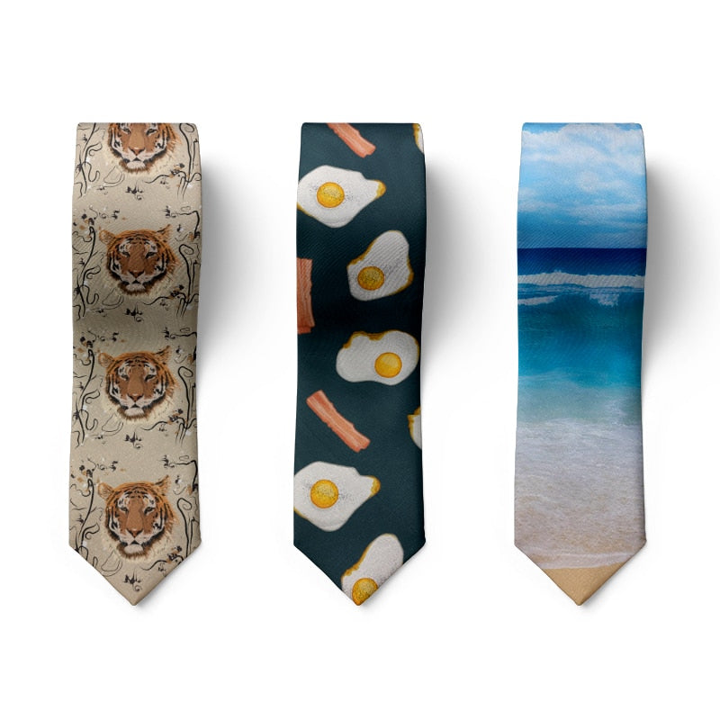 Men's Necktie Novelty Printed Casual Party