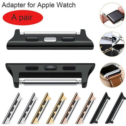 Apple Watch Band Connector Adapter for Ultra 1/2/3, Series 11/10/9/8/SE - Stainless Steel Lugs (38mm-49mm)