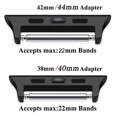 Apple Watch Band Connector Adapter for Ultra 1/2/3, Series 11/10/9/8/SE - Stainless Steel Lugs (38mm-49mm)
