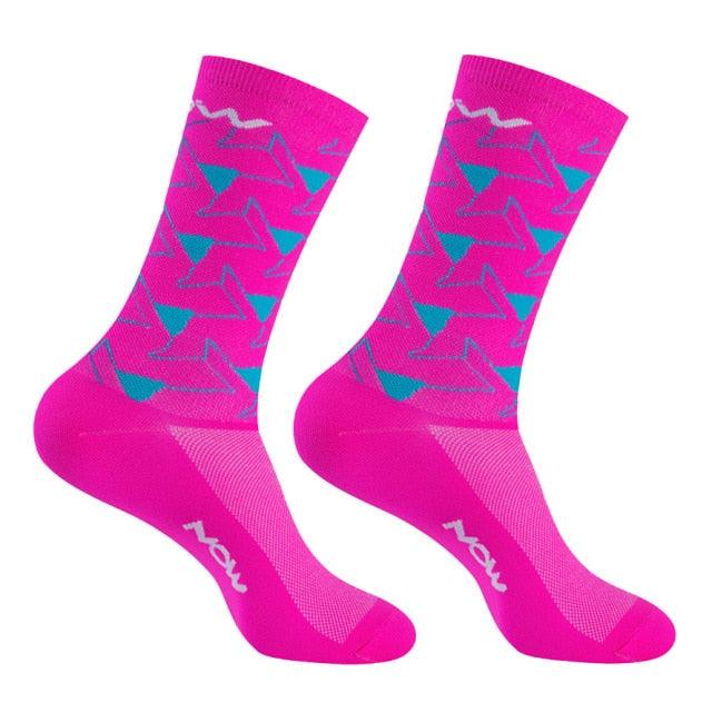 Modern Unisex Cycling Socks For Men And Women Outdoor Sports Socks Bike Footwear for Road Bike Running Basketball Sports Socks For Cycling