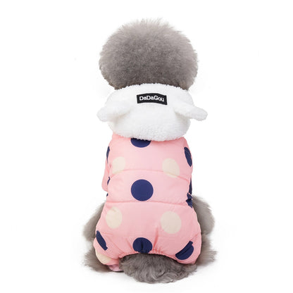 Big Polka Dot Snowsuit Jumpsuit