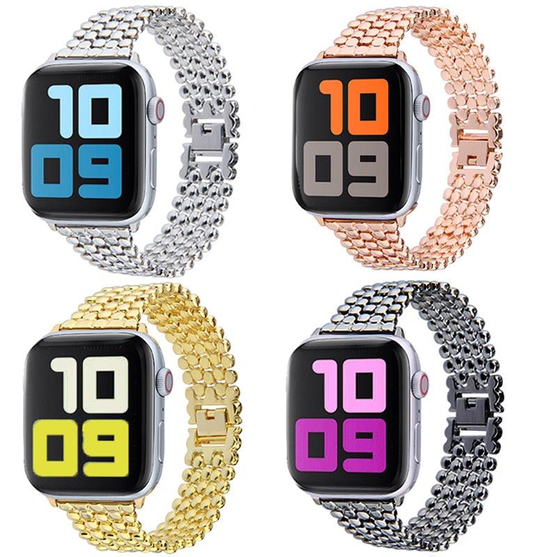 Stainless Steel Apple Watch Strap Series 11/10/9/8/7/6/5/4/ SE / Ultra 1/2/3