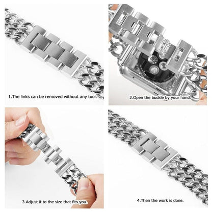 Stainless Steel Strap Apple Watch Series 11/10/9/8/7/6/5/4/ SE / Ultra 1/2/3