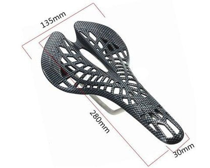 Lightweight Bicycle Front Seat Mat Bike Saddle Bicycle Seat Cushion Pad Breathable Soft Spider Web Saddle Cycling Bicycle Hollow Seat Saddle Comfy Ultra Light Mountain Bike Road Bicycle Saddle