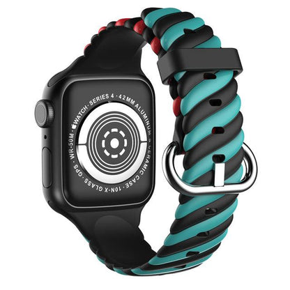 Rubber  Rainbow Apple Watch Band Series 11/10/9/8/7/6/5/4/ SE / Ultra 1/2/3