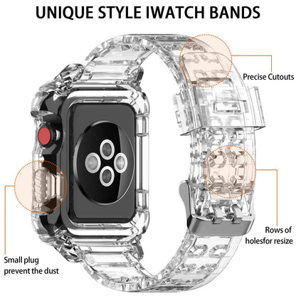 Transparent Apple Watch Band+Case