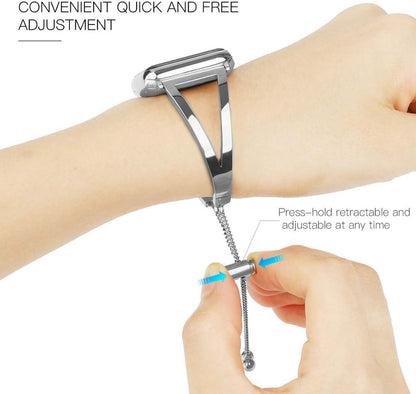 Stainless Steel Apple Watch Jewelry Strap Series 11/10/9/8/7/6/5/4/ SE / Ultra 1/2/3