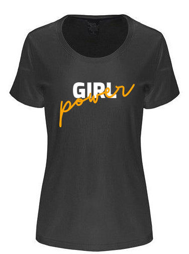 Girl Power Printed Women's Bamboo/Cotton Short Sleeve Scoop Neck T-Shirt