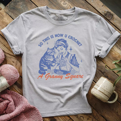 Purrfect Granny Square T-shirt
