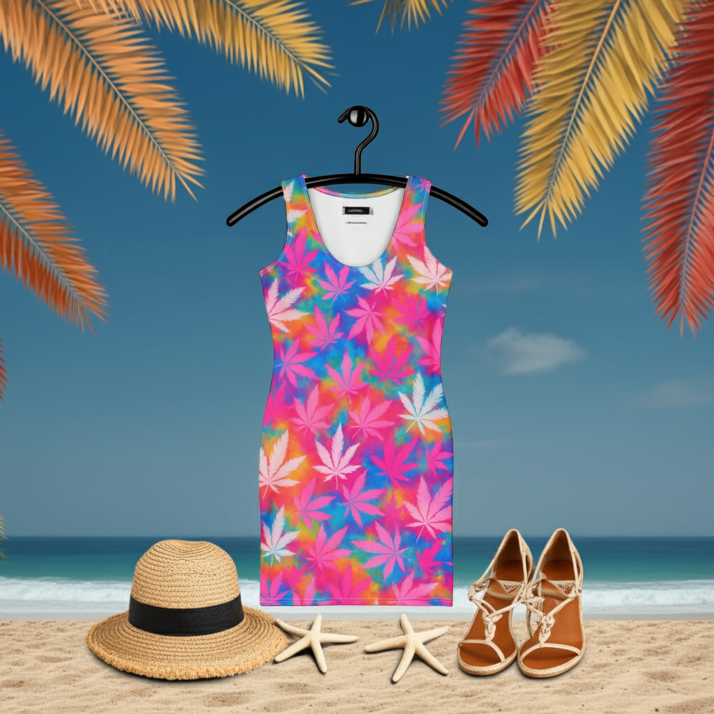 Tie-dye Bodycon dress